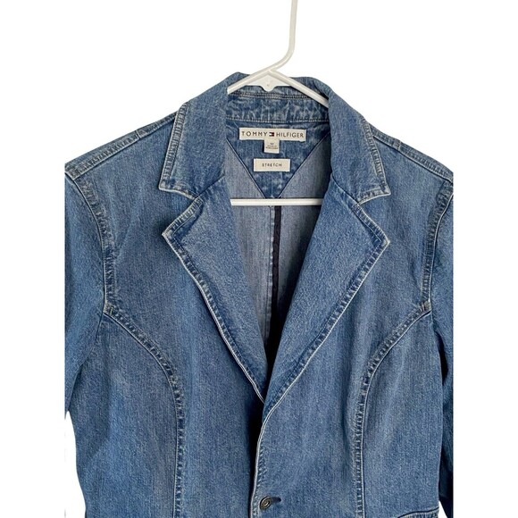 TOMMY HILFIGER Jean Jacket Denim Y2K Style - Picture 2 of 9